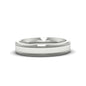 Mens Band Double Milgrain Fascinating Diamonds