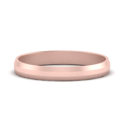 Wedding Band Beveled Edge Matte Fascinating Diamonds
