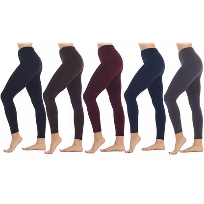 5-Pack: Women's Premium Fleece-Lined Leggings DailySale