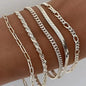 5-Piece: Elegant Multi-Layered Chain Bracelet Set