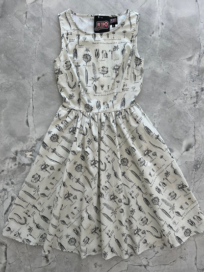 Flower Parts Vintage Dress Retrolicious