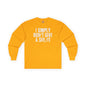 I Simply Don't Give A She/It Long Sleeve Tee The Devil's Pickle