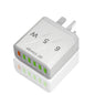 Standard 65W fast charging Korean standard mobile phone charger 6USB multi port fast charging head travel charger