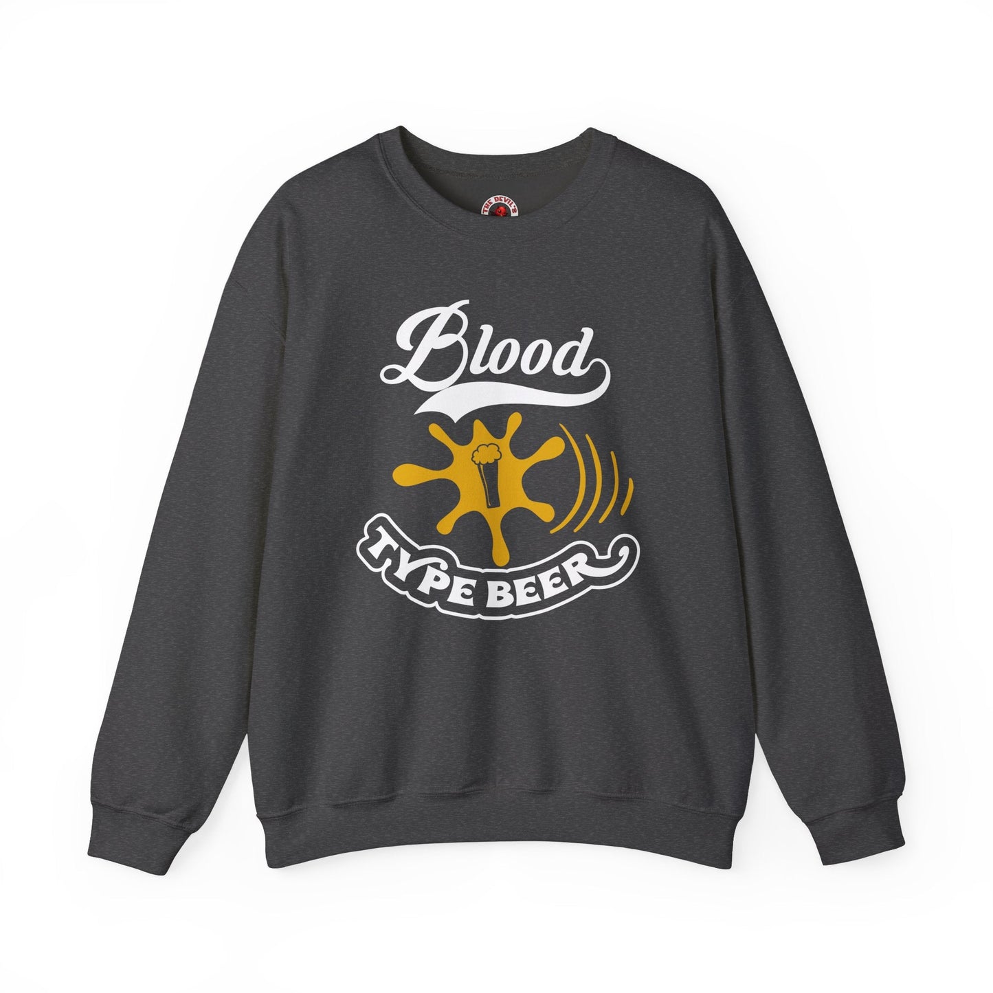 Blood Type Beer Crewneck Sweatshirt The Devil's Pickle