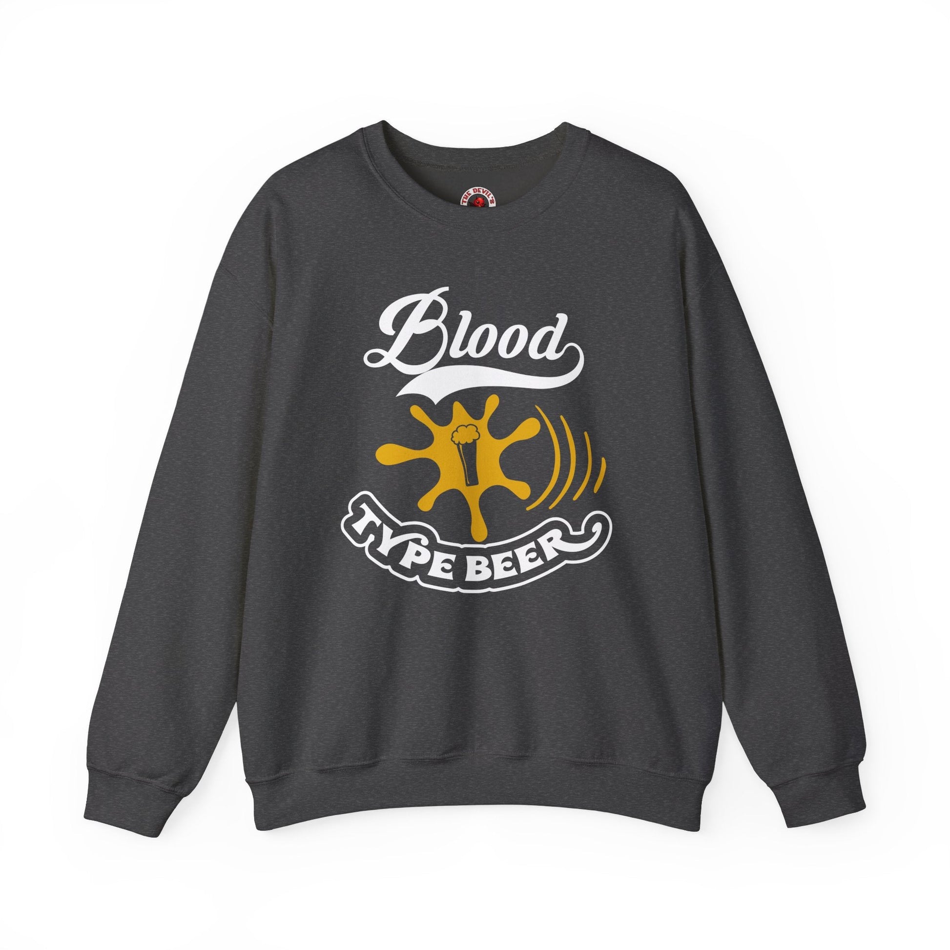 Blood Type Beer Crewneck Sweatshirt The Devil's Pickle