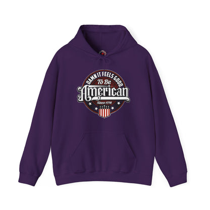 Damn it Feels Good To Be American Hooded Sweatshirt The Devil's Pickle