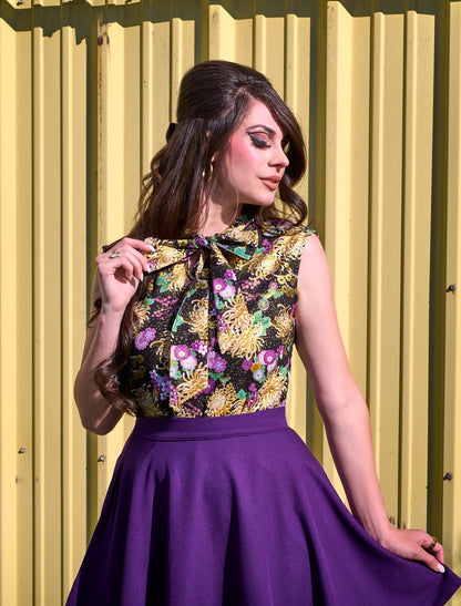 Purple Skater Skirt - XS only Retrolicious