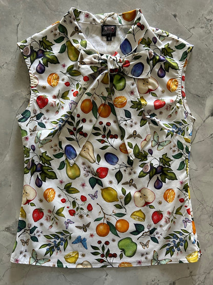 Fruits & Butterflies Bow Top - 4X only Retrolicious