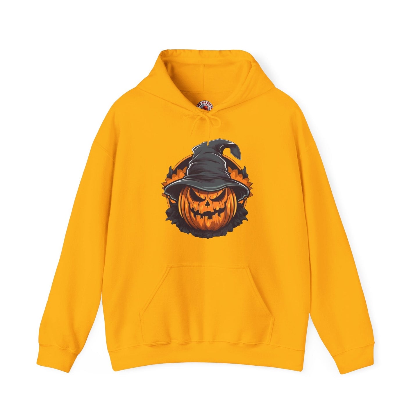 Scary Witch Pumpkin Halloween Hooded Sweatshirt The Devil's Pickle