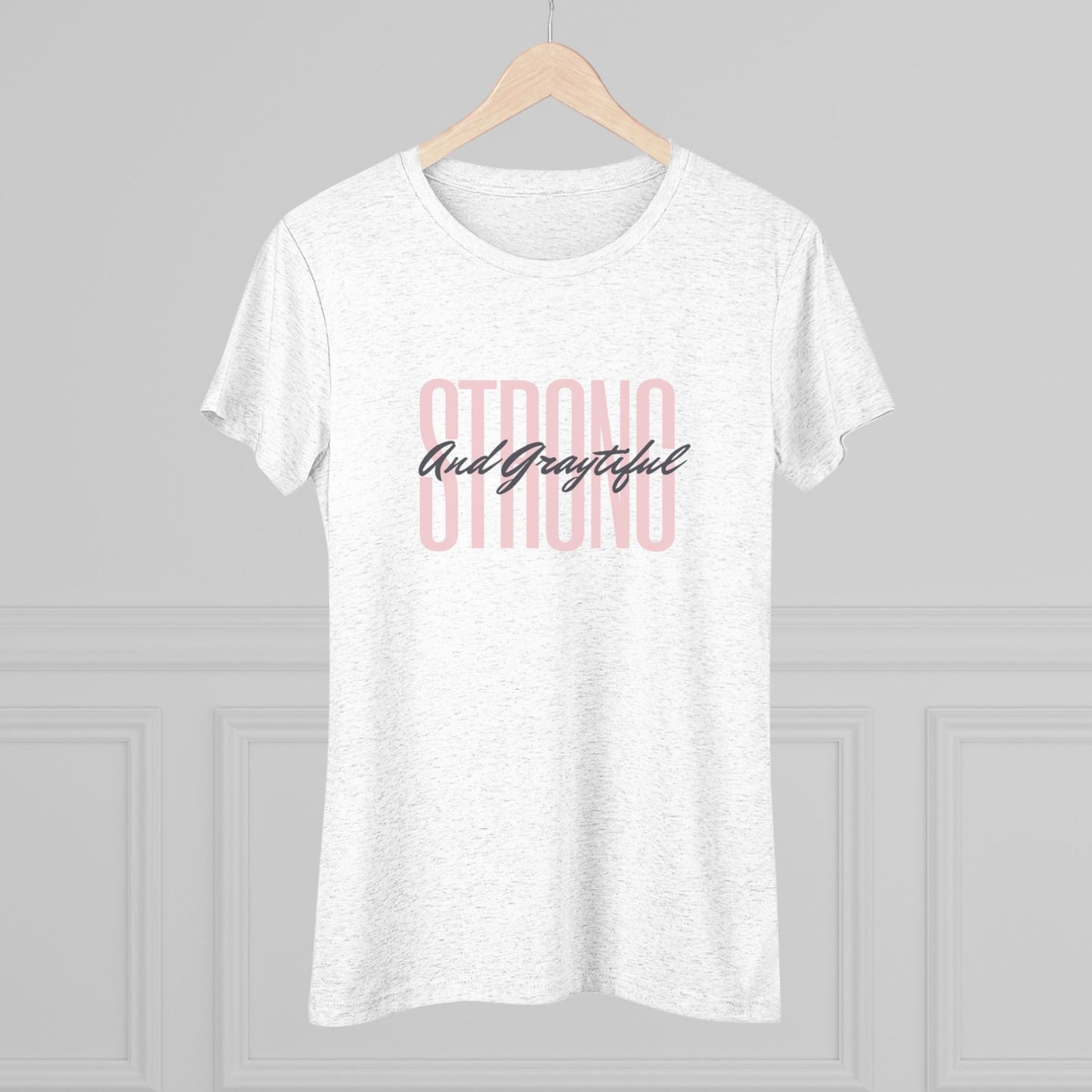 Strong and Graytiful Women's Triblend Tee Grayceful LLC
