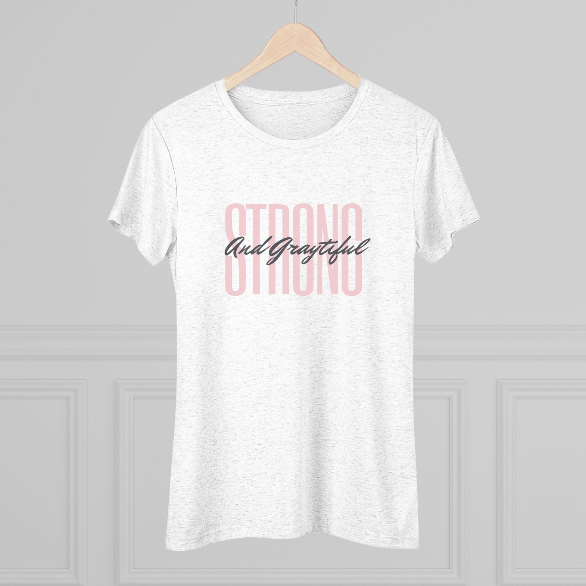 Strong and Graytiful Women's Triblend Tee Grayceful LLC