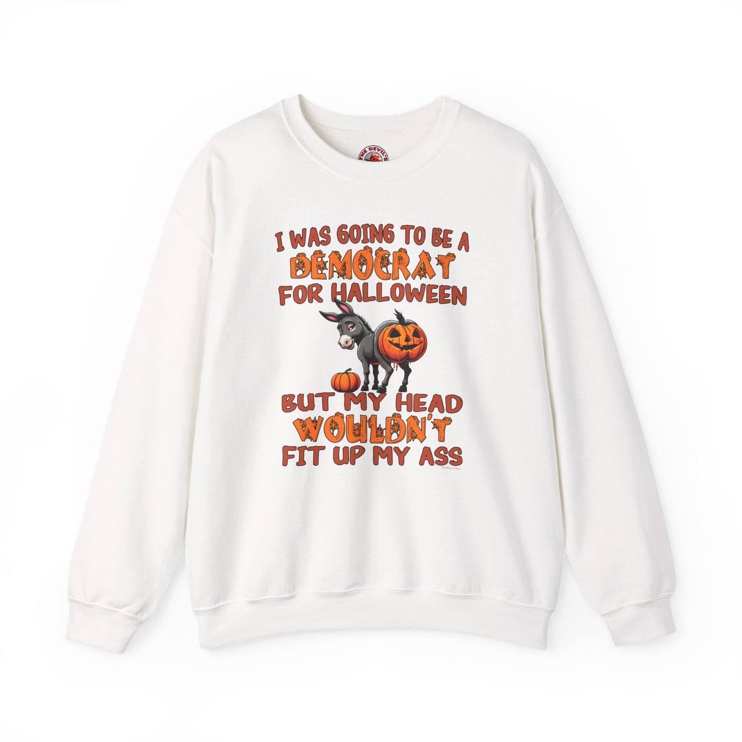 Democrat for Halloween Crewneck Sweatshirt The Devil's Pickle
