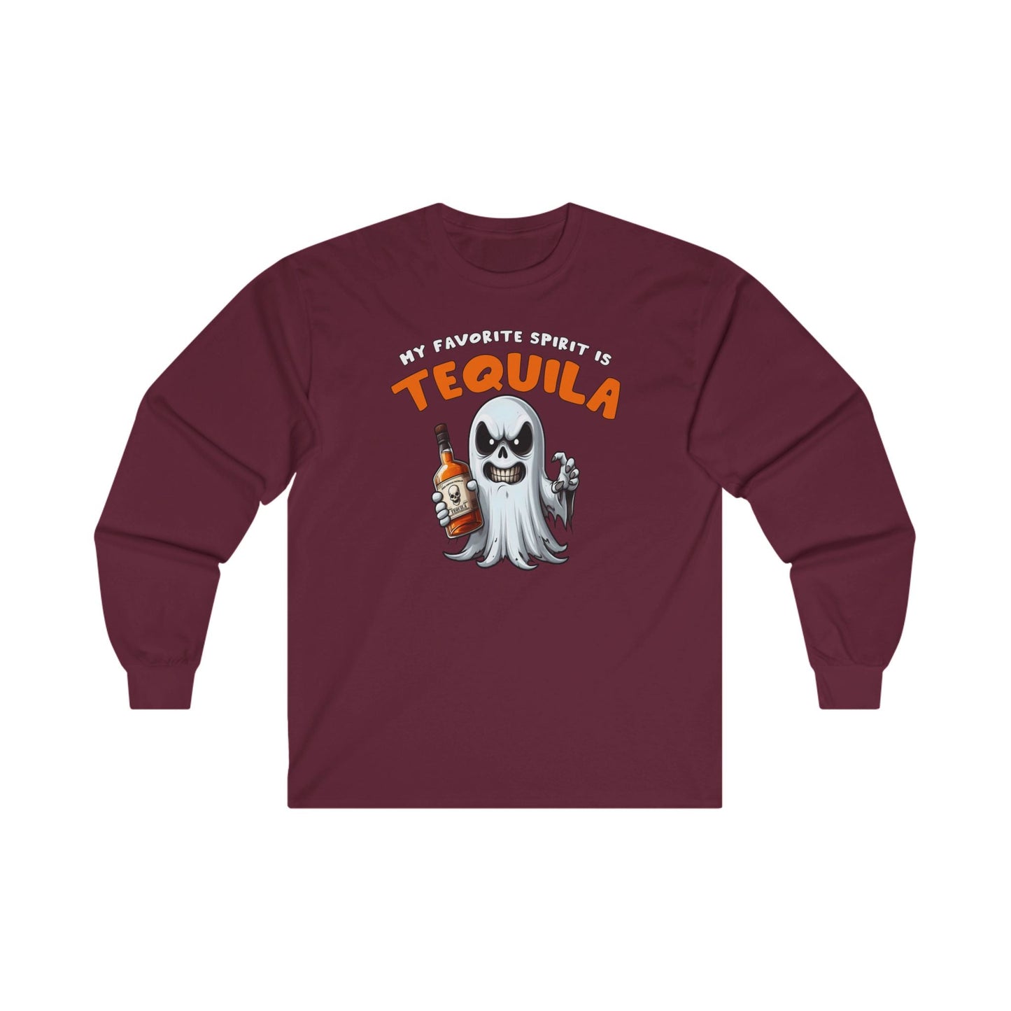 My Favorite Spirit Is Tequila Long Sleeve Tee The Devil's Pickle