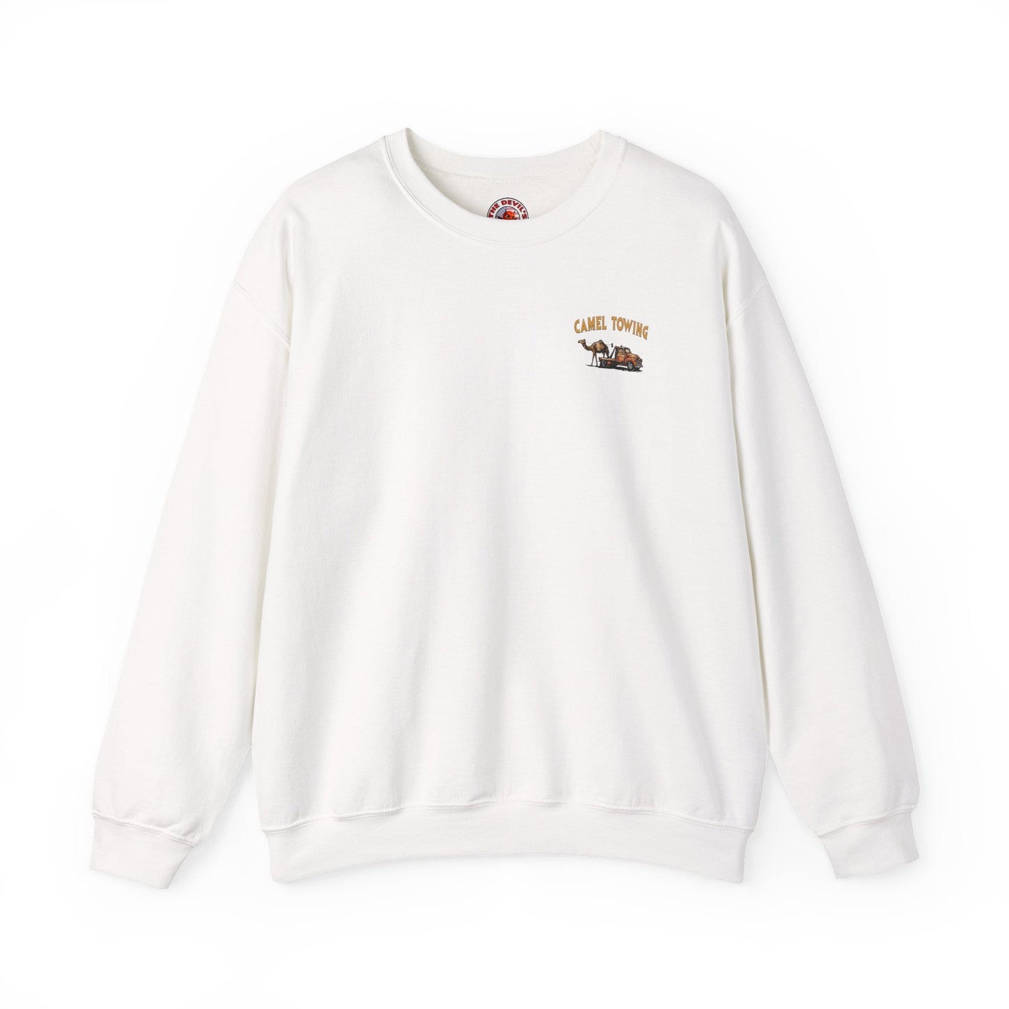 Camel Towing Back Crewneck Sweatshirt The Devil's Pickle