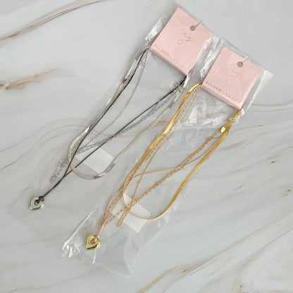 Perfectly Layered Heart And Chain Necklace Shop Style & More | Fresh Looks, Everyday Deals & Free Shipping