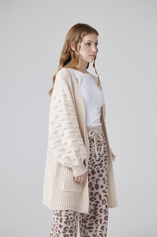 Plus Oversized Pompom Sleeve Cardigan Shop Style & More | Fresh Looks, Everyday Deals & Free Shipping