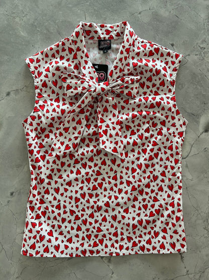 Hearts Bow Top Retrolicious