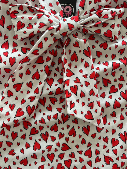 Hearts Bow Top Retrolicious