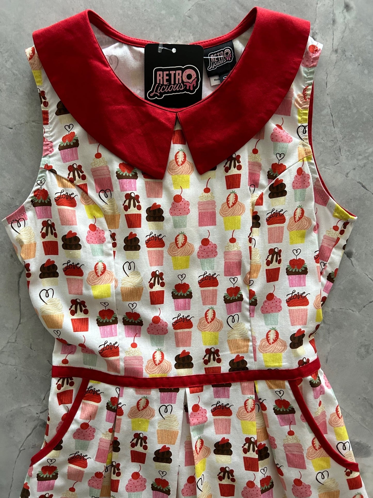 Cupcake Collared Dress Retrolicious