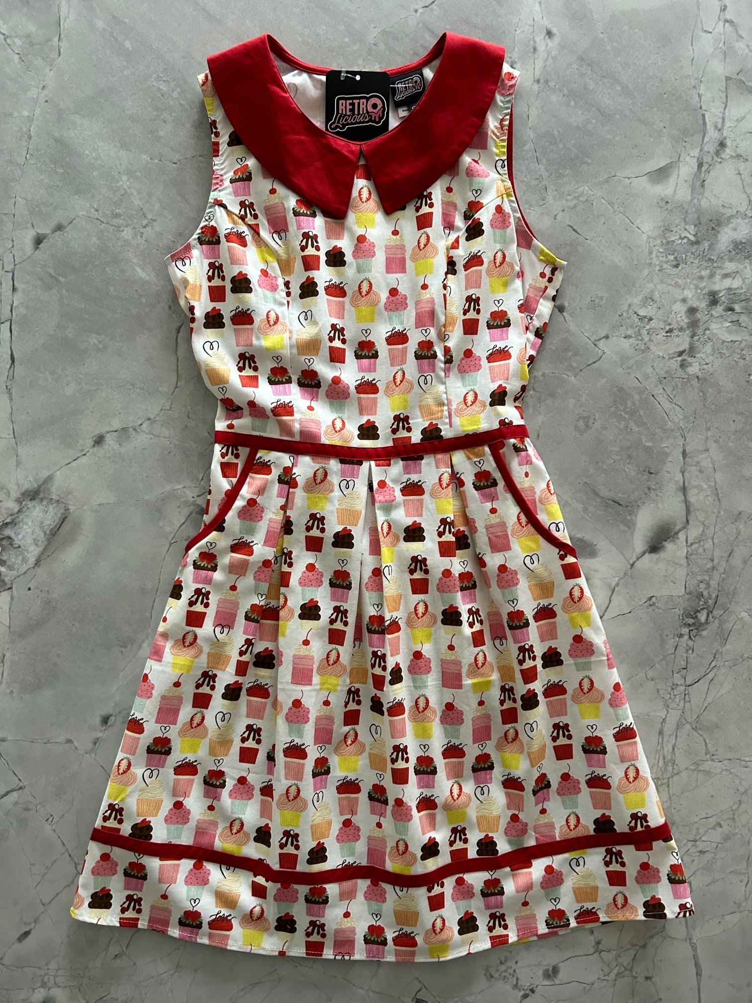 Cupcake Collared Dress Retrolicious