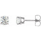 Sterling Silver Imitation White Cubic Zirconia Earrings Ethereal Legacy Boutiques