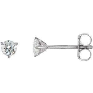 18K White 1/4 CTW Natural Diamond Stud Earrings Ethereal Legacy Boutiques
