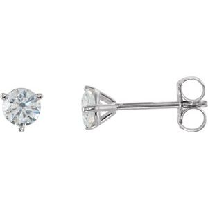 18K White 1/2 CTW Natural Diamond Stud Earrings Ethereal Legacy Boutiques