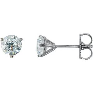 Platinum 1 CTW Natural Diamond Stud Earrings Ethereal Legacy Boutiques