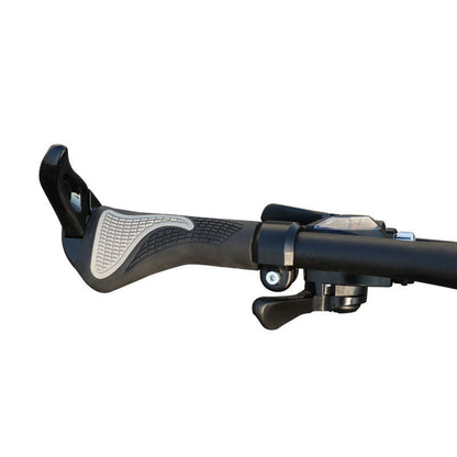 Mountain Bike Ergonomic Vice Handle Claw Handle Aluminum Alloy Grip (A Horn)