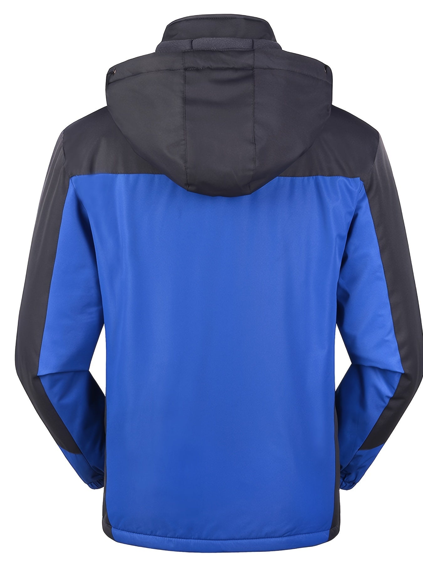 Men'S Outdoor Storm Jacket | Warm, Breathable, Thick Pile, Stand Collar, Regular Fit, Blue Color, Casual Style, Zipper Detail, Suitable for Spring, Autumn, Winter NovaCart