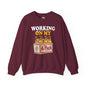 Working On My 6 Pack Crewneck Sweatshirt The Devil's Pickle