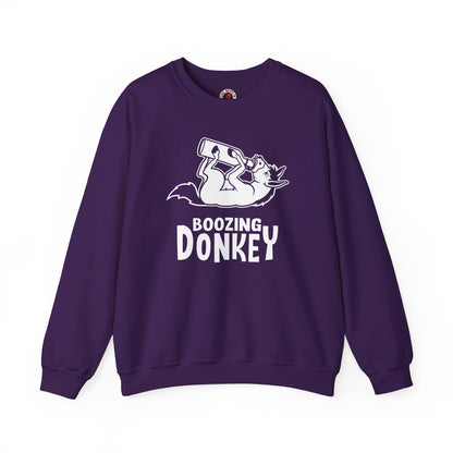 Boozing Donkey Crewneck Sweatshirt The Devil's Pickle