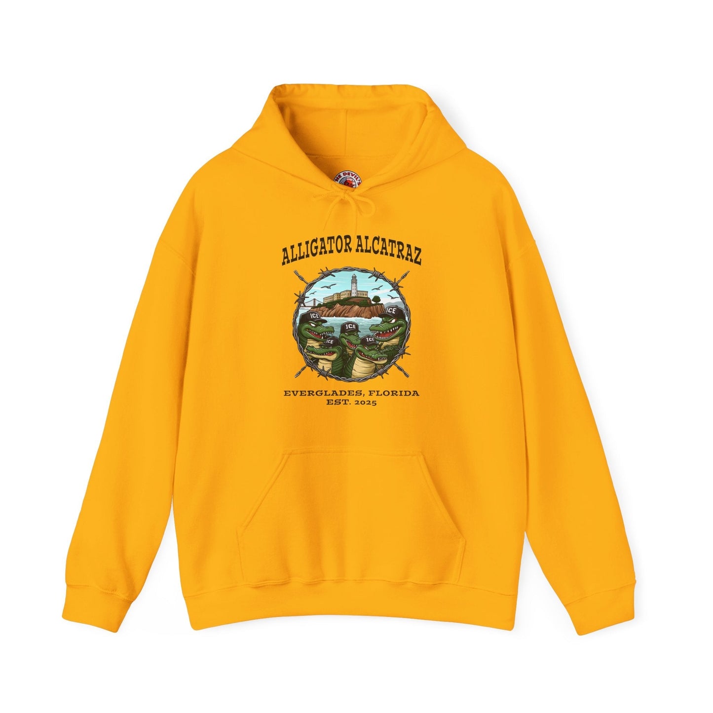 Alligator Alcatraz Hooded Sweatshirt The Devil's Pickle