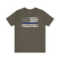 Thin Blue Line American Flag T-Shirt The Devil's Pickle