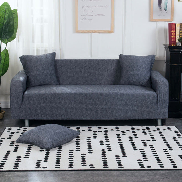 Stretch Sofa Covers Furniture Protector Polyester Loveseat Couch Cover l 1/2/3/4-seater Arm Chair Cover for Living Room