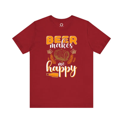 Beer Makes Me Happy T-Shirt The Devil's Pickle