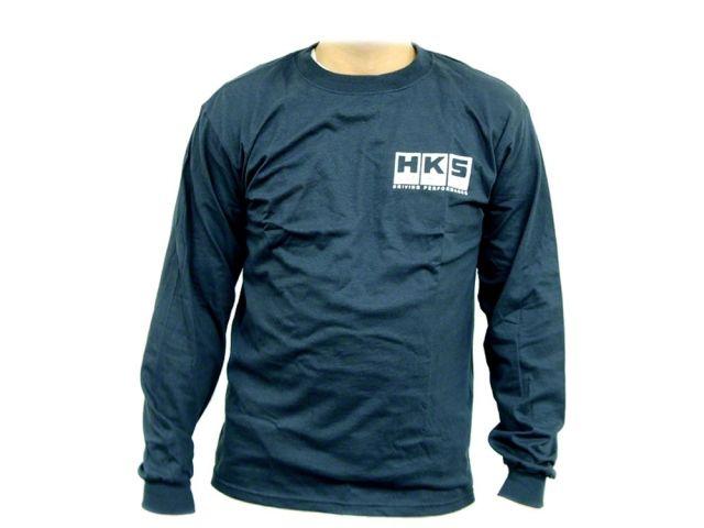HKS Navy Blue Katakana II Long Sleeve T-Shirt FR SPORT