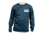 HKS Navy Blue Katakana II Long Sleeve T-Shirt FR SPORT