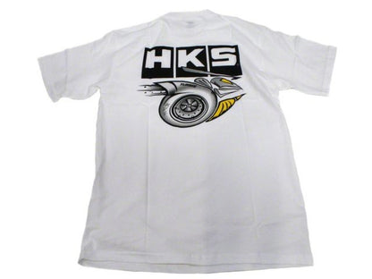 HKS Small Drift Performance White Turbee T-Shirt FR SPORT