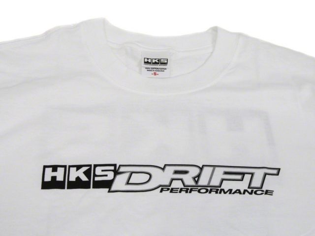 HKS Small Drift Performance White Turbee T-Shirt FR SPORT
