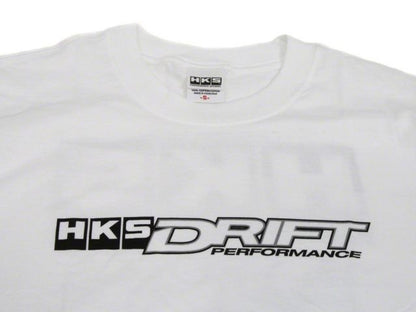 HKS Small Drift Performance White Turbee T-Shirt FR SPORT
