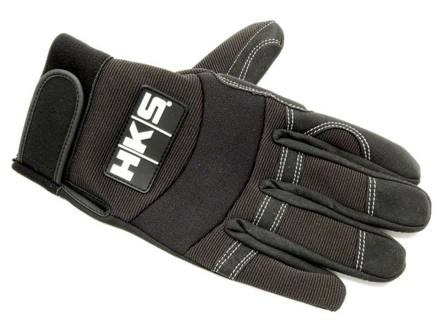 HKS Large Black Mechanic Gloves FR SPORT