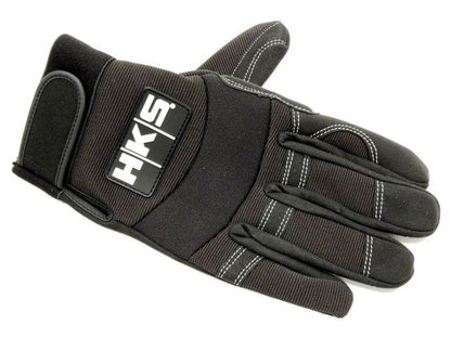 HKS Large Black Mechanic Gloves FR SPORT