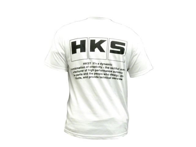 HKS White JDM Slogan T-Shirt FR SPORT