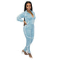 Womens Casual Sportswear Set With Unique Patchwork And Solid Colors New Era Fashion LLc