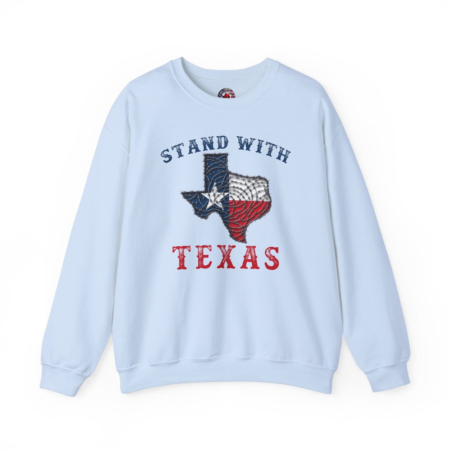 Stand With Texas Crewneck Sweatshirt The Devil's Pickle
