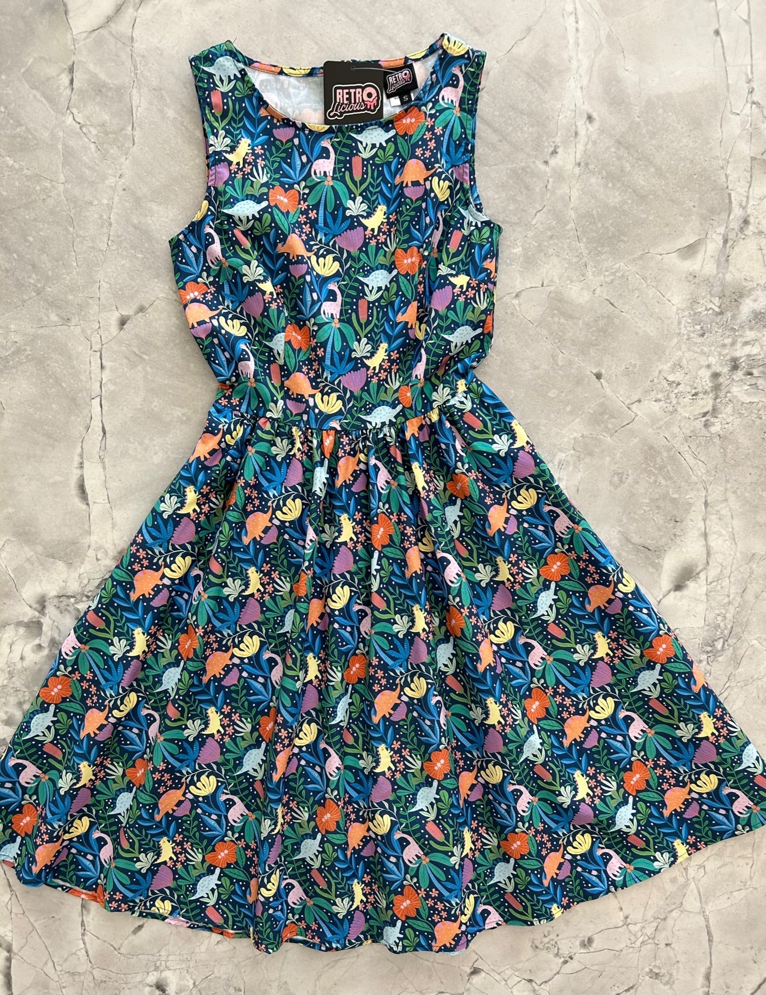 Prehistoric Vintage Dress Retrolicious