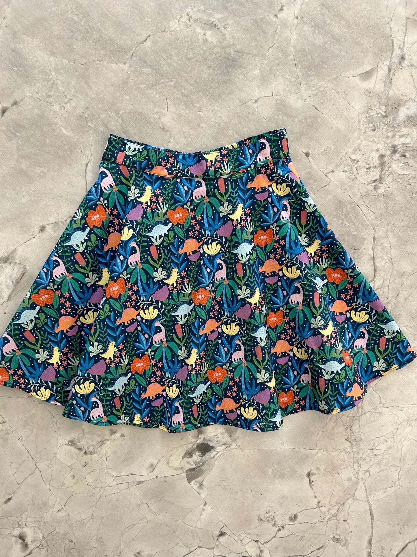 Prehistoric Skater Skirt - 1X only Retrolicious