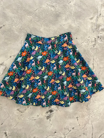 Prehistoric Skater Skirt - 1X only Retrolicious