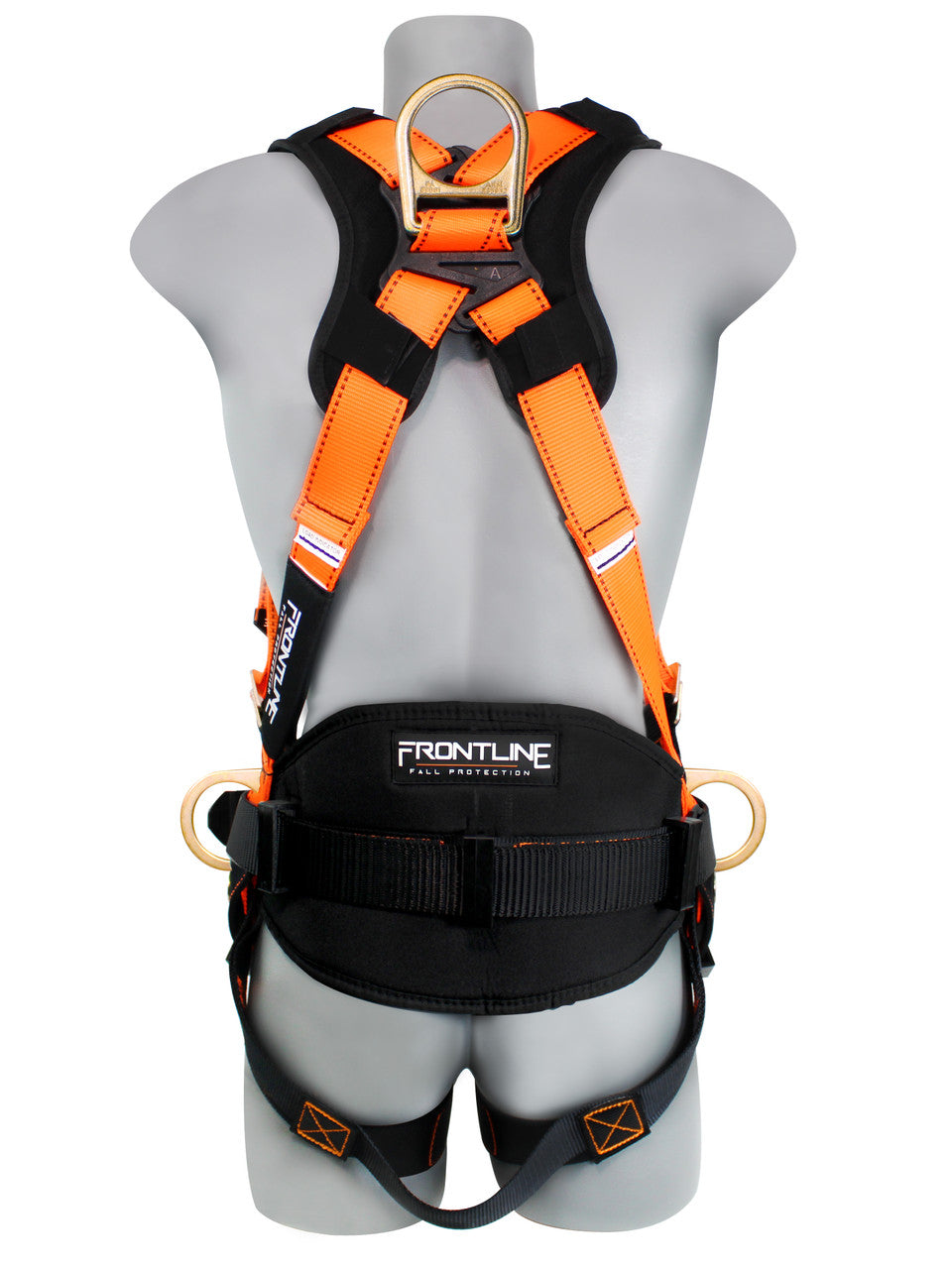 Frontline 50CTB Combat Construction Style Full Body Harness with Tongue Buckle Belt & Legs S VM Hardware